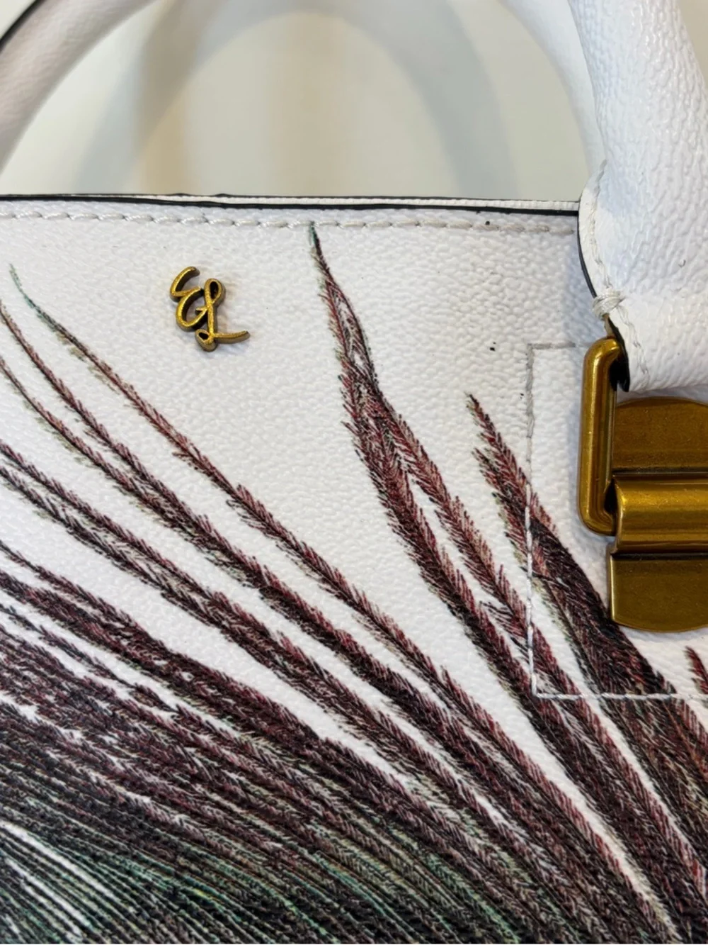 Elliot Lucca  Vegan Leather Peacock Satchel